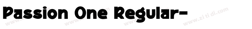 Passion One Regular字体转换 Passion One Regular字体转换